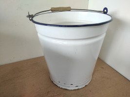 vintage geémaileerde emmer 10liter nr2 (1)